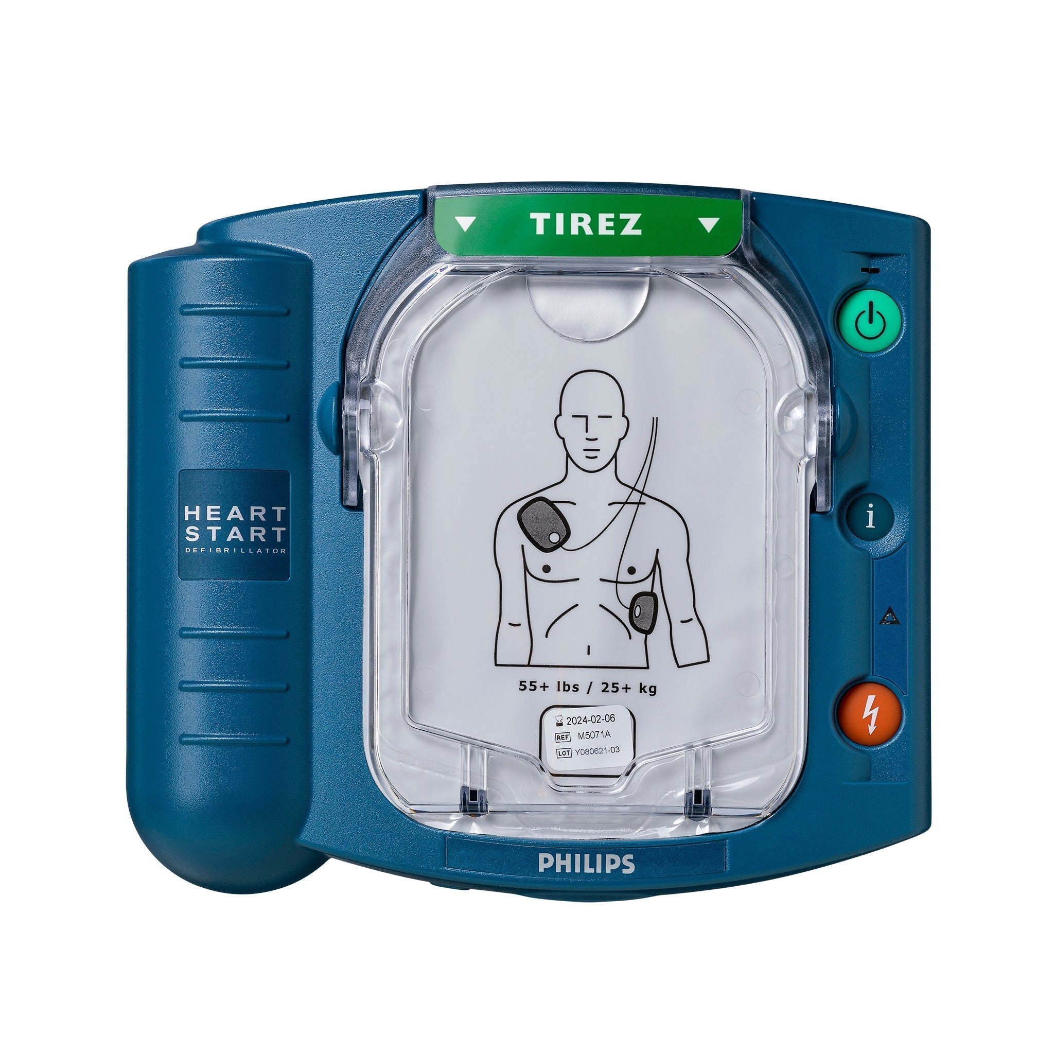 Pack complet Philips HS1 – DAE avec boîtier intérieur blanc/vert
